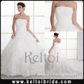 Princess Strapless Sweep Train Tulle Bridal Gown